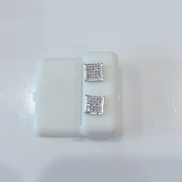 D&D DESIGNER STUD EARRINGS STAMPED 925 SCREW BACK POSTS BRAND NEW SQUARE SET - Picture 2 of 5